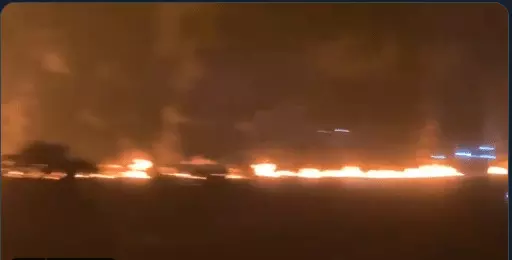 Fire outbreak in Greek island refugee, migrant camp Fire outbreak in Greek island refugee, migrant camp