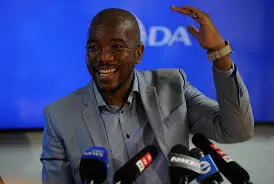 Maimane,  Chieftain of South Africa’s Democratic Alliance (DA) backs down
