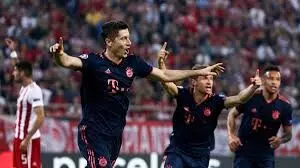 Champions League: Lewandowski on point in Bayern 3-2 narrow win over Olympiakos