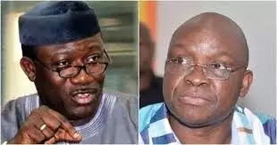 Ekiti Governor, Fayemi says Fayose’s govt left N57bn unpaid workers’ salaries, pension arrears