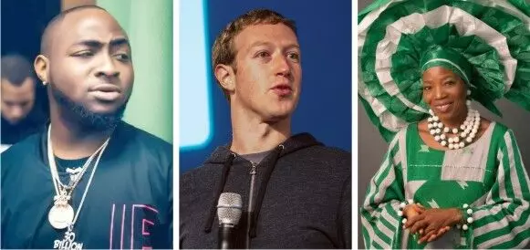 Davido, Mark Zuckerberg, Nike Okundaye share space at Lagos art expo Davido, Mark Zuckerberg, Nike Okundaye share space at Lagos art expo