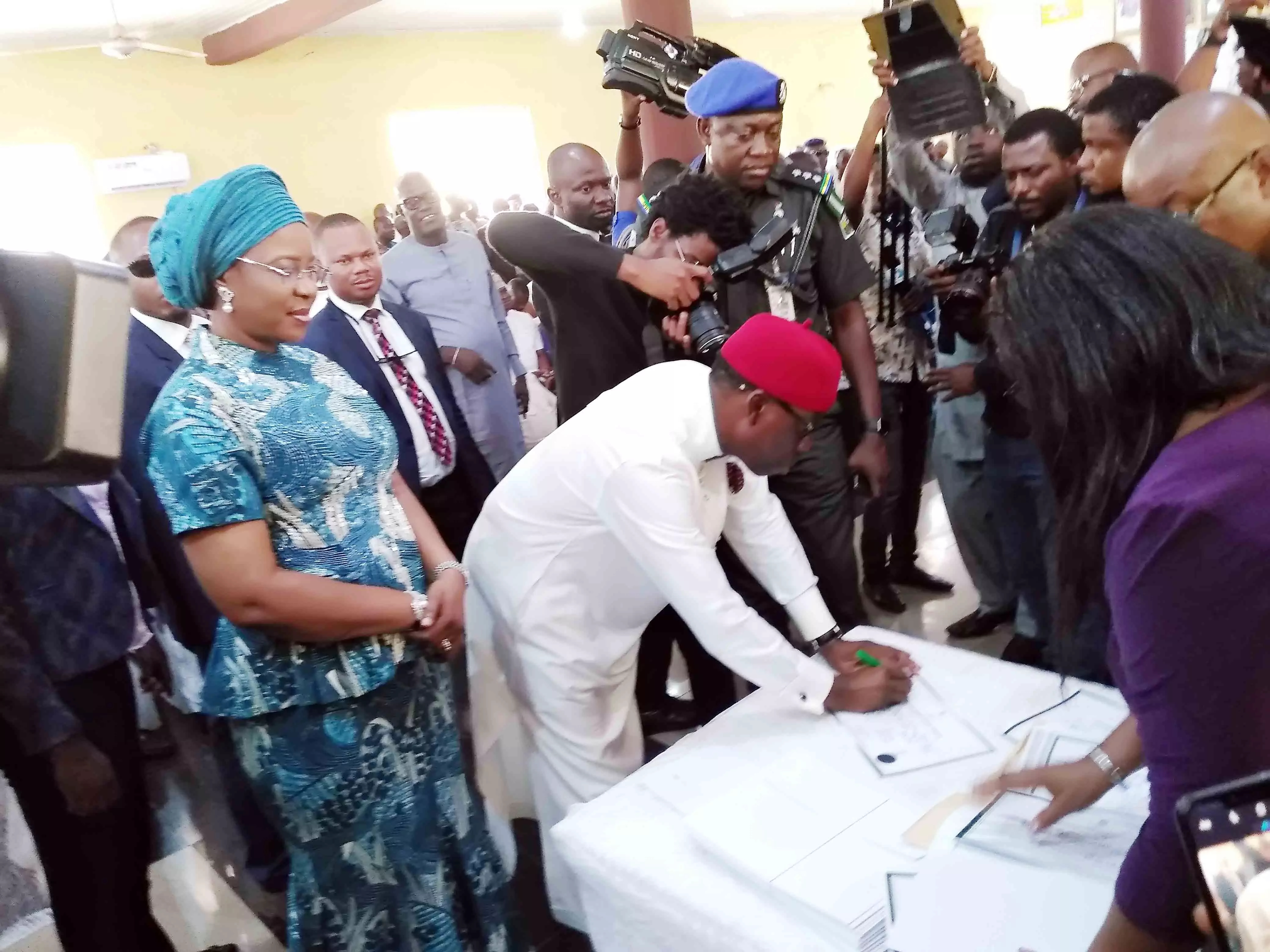 INEC presents certificate of return to Okowa, 25 Delta Assembly members INEC presents certificate of return to Okowa, 25 Delta Assembly members