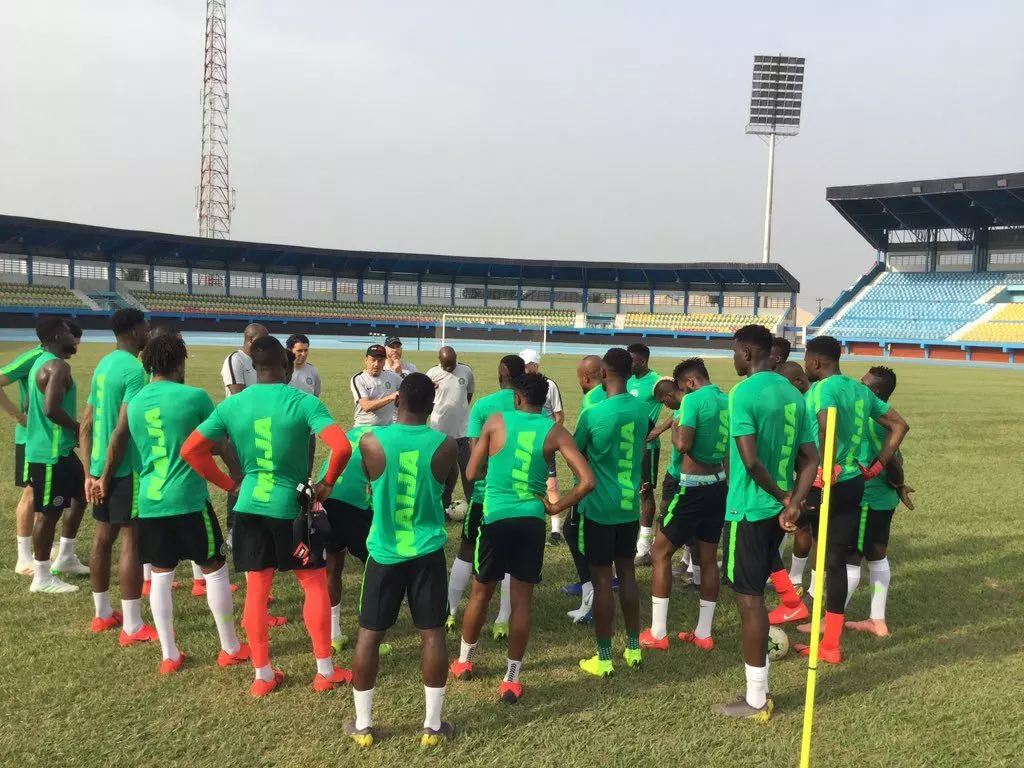 AFCON Qualifier: Full house as Super Eagles hold first training session in Asaba