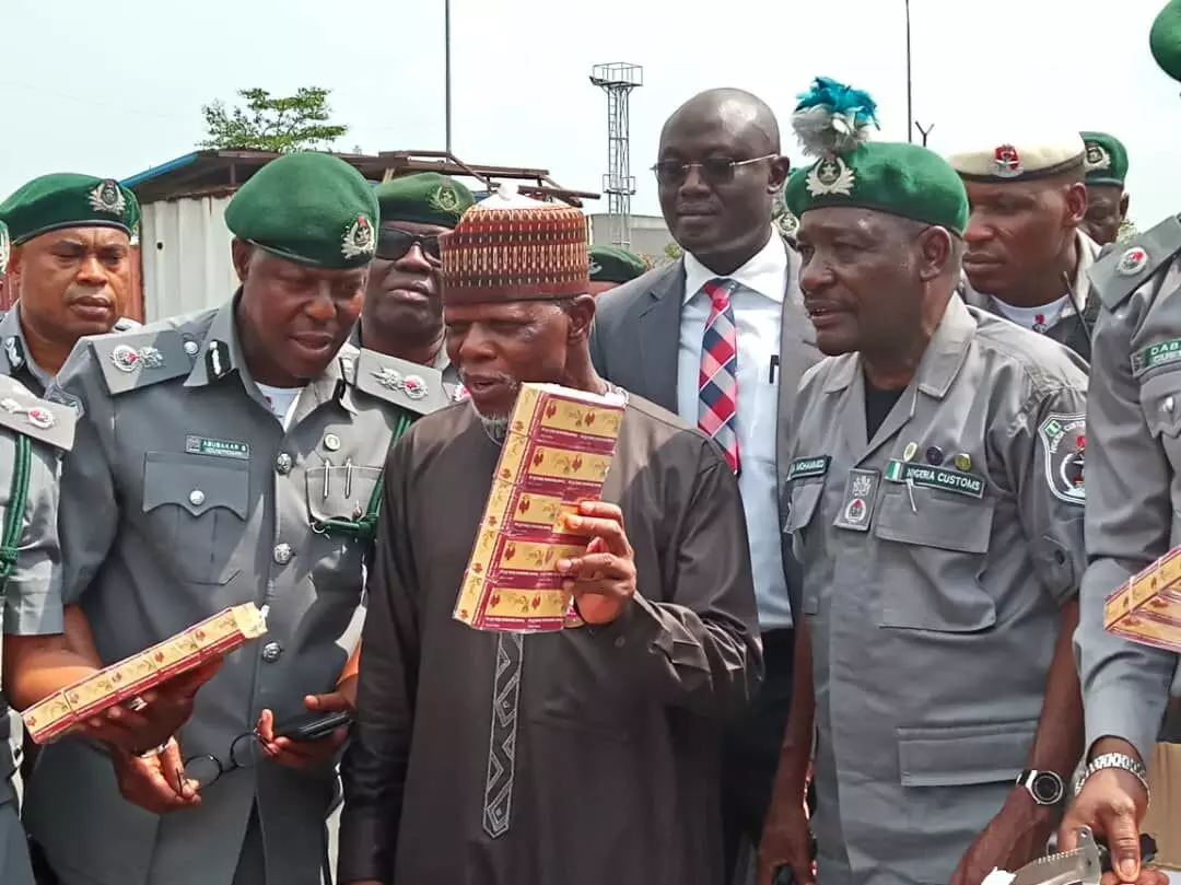 Customs seizes tramadol, rice, worth over N54m Customs seizes tramadol, rice, worth over N54m