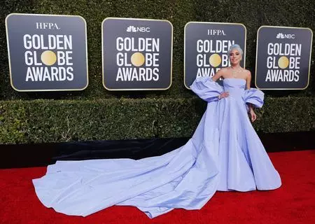 Lady Gaga goes old school on colour-filled Golden Globes red carpet