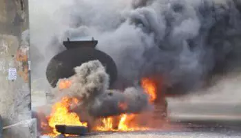 Pandemonium at Lagos airport as fire guts Forte Oil Petrol Station