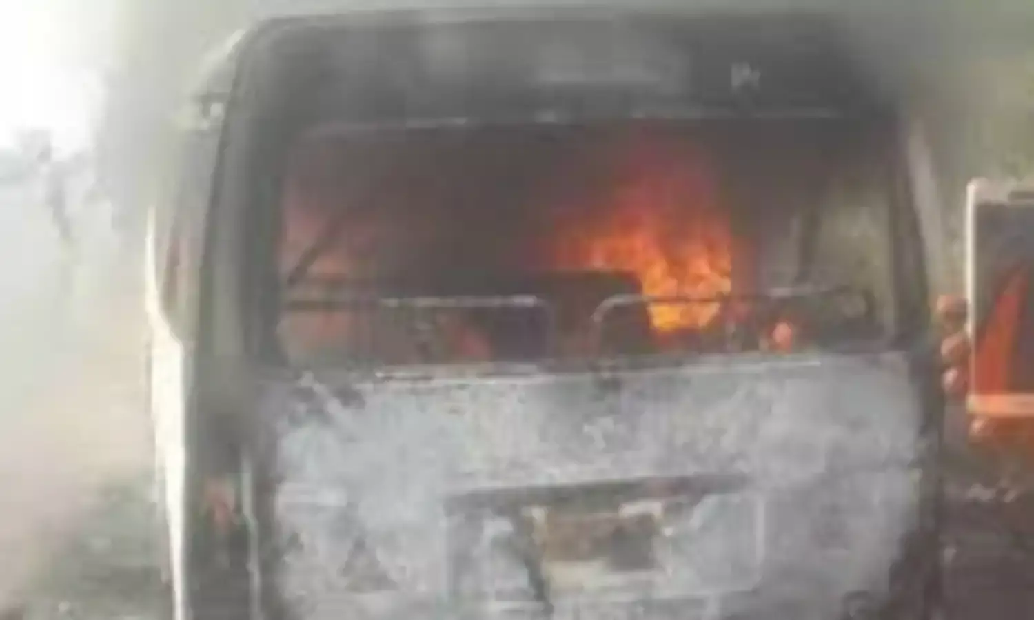 Passengers Burnt to Death in an Accident