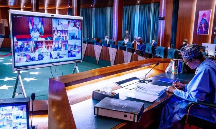 Buhari swears in 4 Permanent Secretaries, presides over virtual FEC
