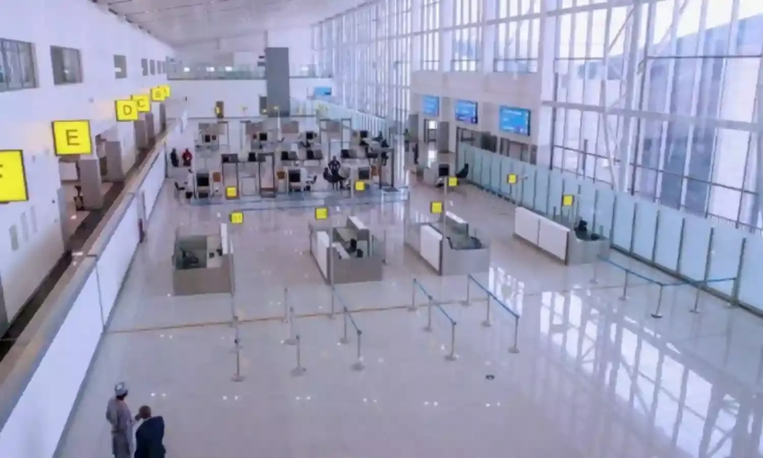 Nigeria International Airport re-opens for business.