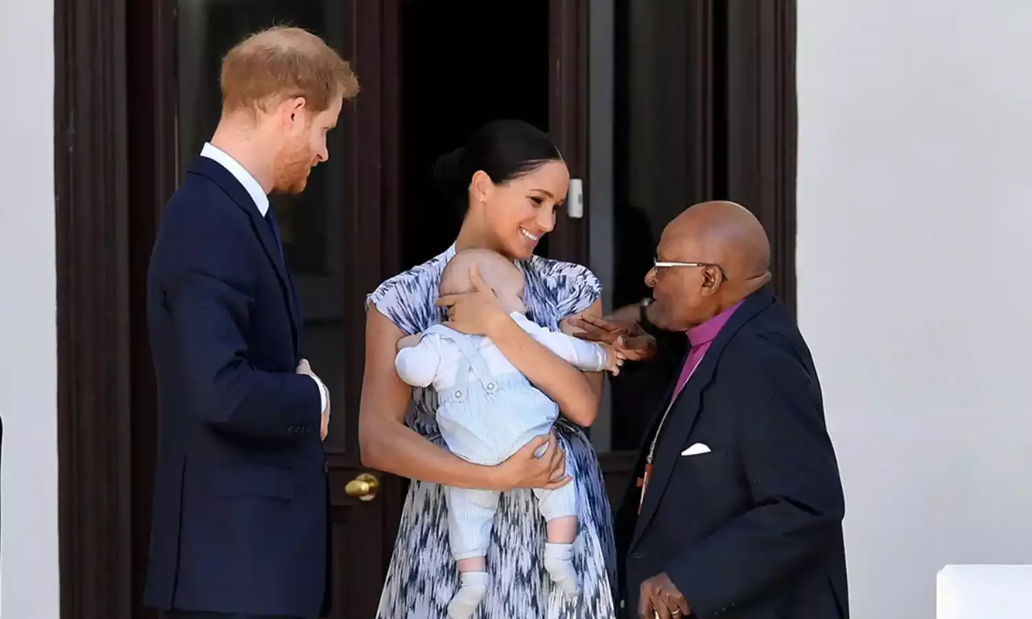 Prince Harry, Meghan, 4-month-old Archie Spotted in SA, meet Archbishop Tutu (Emeritus)