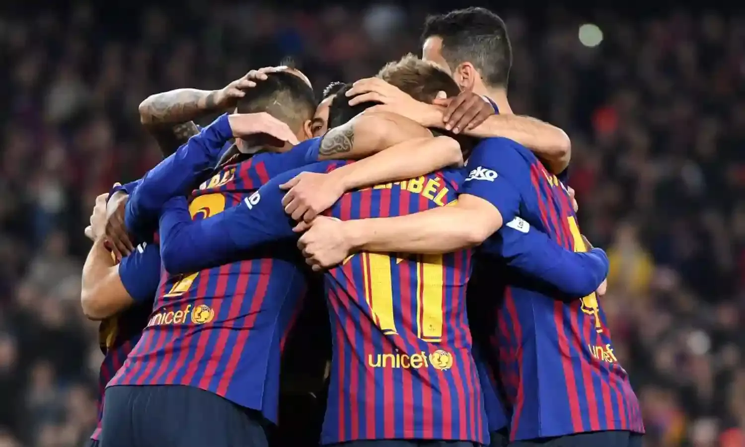 Barca ease past Celta Vigo to end year top of La Liga