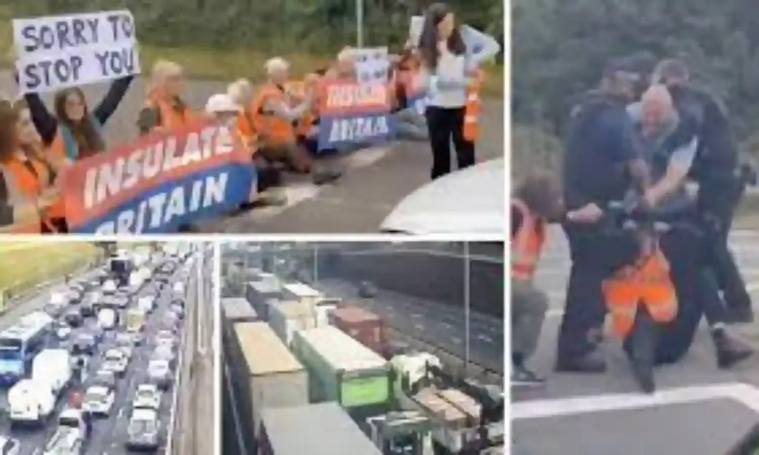 Climate protesters blocks motorway again