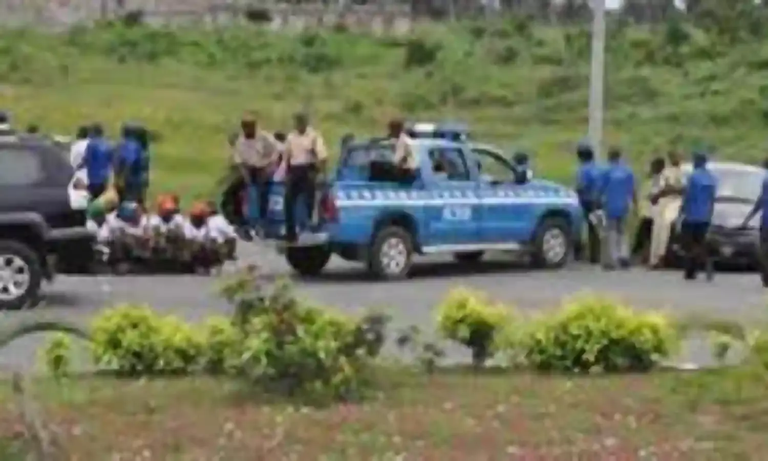 Truck fails brake, damages 13 vehicles