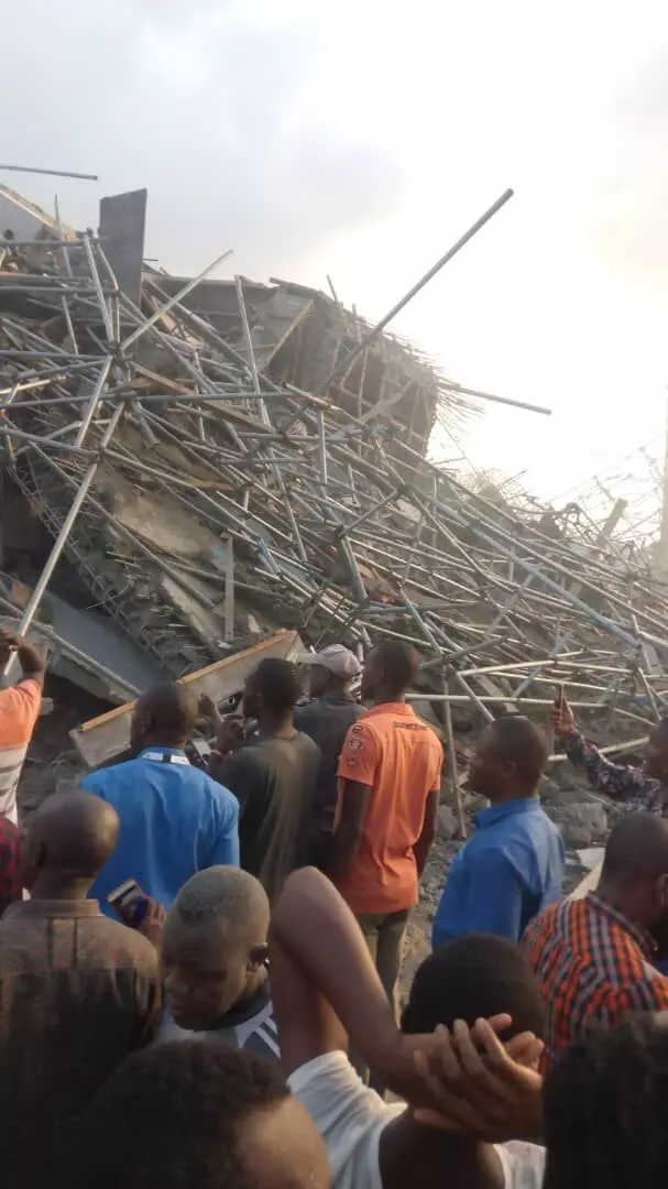 Many feared dead as 7-storey building, under construction, collapses, at GRA, PH, Rivers State