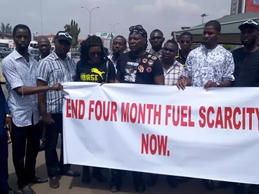 Charlyboy leads protest to NNPC HQ over fuel scarcity