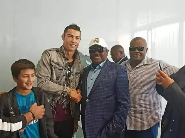 Governor Wike Meets Ronaldo in Madrid