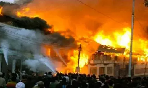 Fire Guts Onitsha Plastic Market