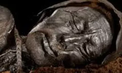 Archaeologists Uncover  Mud Mummy from Ancient Egypt