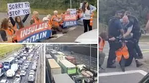 Climate protesters blocks motorway again