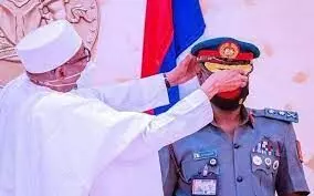 Buhari decorates Chief of Army Staff, Lt.-Gen. Farouk Yahaya