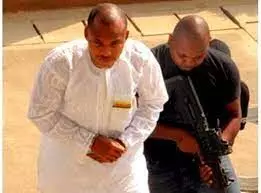 DSS operatives produce IPOB Leader, Nnamdi Kanu, in court